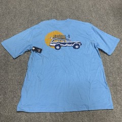 Johnnie-O Surf Wagon Short Sleeve Crew T-Shirt Mens Size Medium Malibu Blue NWT