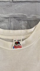 Vintage DOUBLE TROUBLE DATE PARTY white short tee sleeve ’91 unisex size XL