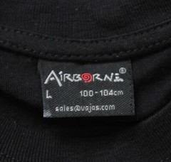Airborn Unisex Hakuna Matata Kenya Embroidered S/S T-Shirt LB3 Black Large