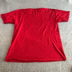 Nike Shirt Men’s Large Red Short Sleeve Crew Neck Square Logo Graphic Tee