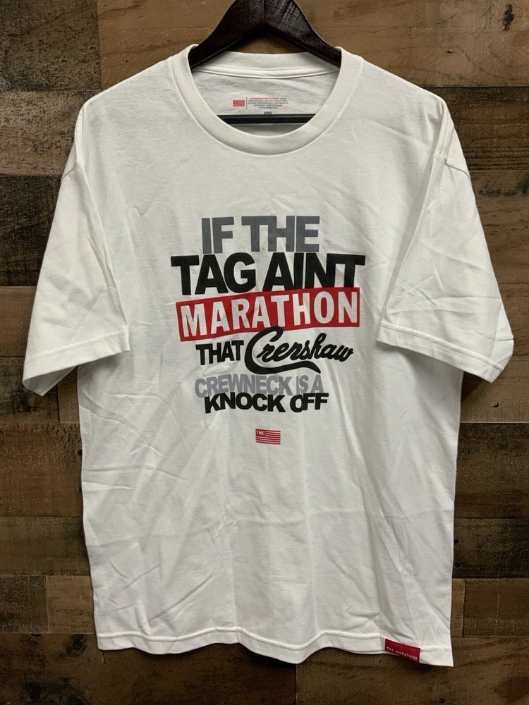 NWOT L The Marathon Crenshaw “Knockoff Diss” Authentic T-Shirt