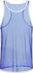 Zonbailon Mens Sexy Mesh Vest Breathable Soft See Through Sleeveless Tank Top