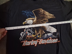 vintage 80s harley davidson 3d emblem t shirt . Large size no holes great condit
