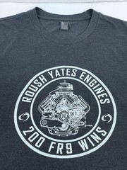NASCAR Men’s Double Sided Graphic Print Roush Yates Racing Engines Tee Size M