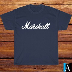 New Shirt Marshall Amplification Music Logo Black/Grey/Navy/W T-Shirt Size S-5XL