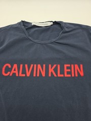 Calvin Klein Spell Out T-shirt Men Medium Blue #38039