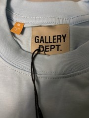Gallery Dept. Men’s Blue Graphic Logo Crew Neck Short Sleeve T-Shirt Size M