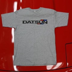 Old School DATSUN C Logo TShirt – GRAY – 510 Bluebird 180Z 240Z