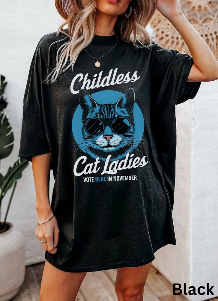 Kamala Harris Shirt, This Childless Cat Lady is Voting Kamala
