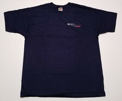 Fruit of the Loom Ringspun Tee Promo Right on Target 2-Sided Navy XL Shirt