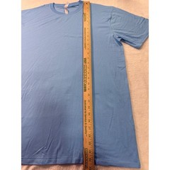 Royal Avalon Mens XL Bamboo Cotton UPF 50+ Sun Protection T-Shirt Sky Blue