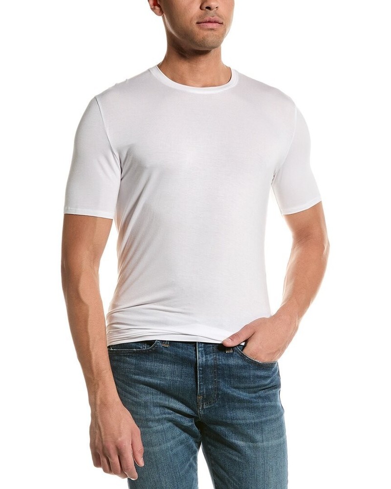 Tommy John Men’s Essential Shirt, White, Size Medium, Pack of 3