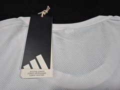 Adidas Mens OWN THE RUN Shirts S/S Training White Blackr- Jersey Jogging IK7436
