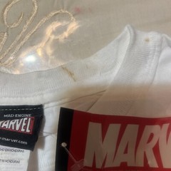 Vintage Marvel X Mad Engine Full Cast Iron Man Comics T-Shirt Size XL/XG