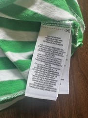 Polo Ralph Lauren Classic Fit Green White Striped Tee Shirt Medium Mens Preppy