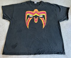 Vintage Y2K Ultimate Warrior Mask WWE WWF Legends Authentic On GILDAN TAG ,SZ 3X