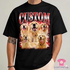 Personalized Pet Comfort Tee Custom Dog Cat Photo Shirt Gift
