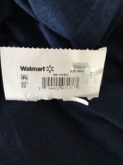 ATHLETIC WORKS DRIWORKS Navy Blue Short Sleeve Crew Neck Pocket T-Shirt Sz S*