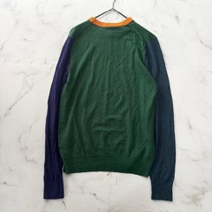 Paul Smith Wool Sweater M Casual Formal Logo Green Used Japan For 14+