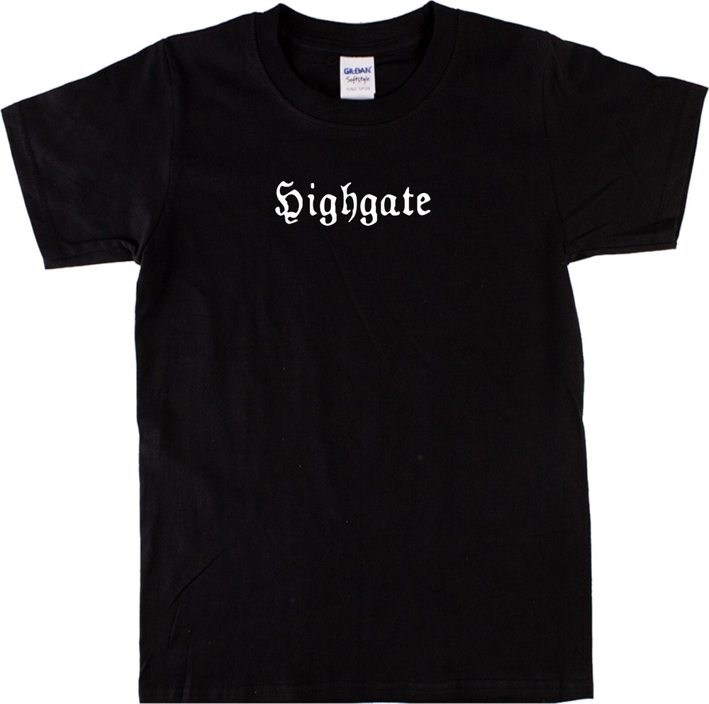 Highgate T-Shirt – Gothic London Souvenir, Horror, Supernatural, Various Colours