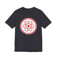 Red Atomic Radiation Symbol T-Shirt | Science Physics Graphic Tee Shirt