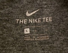 The Nike Tee Gray Black Yellow Mens Large T-Shirt