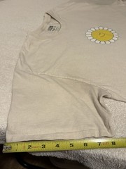 ALAB Be Your Own Ray Of F#cking Sunshine T-Shirt Off White L 2-Sided 100% Cotton