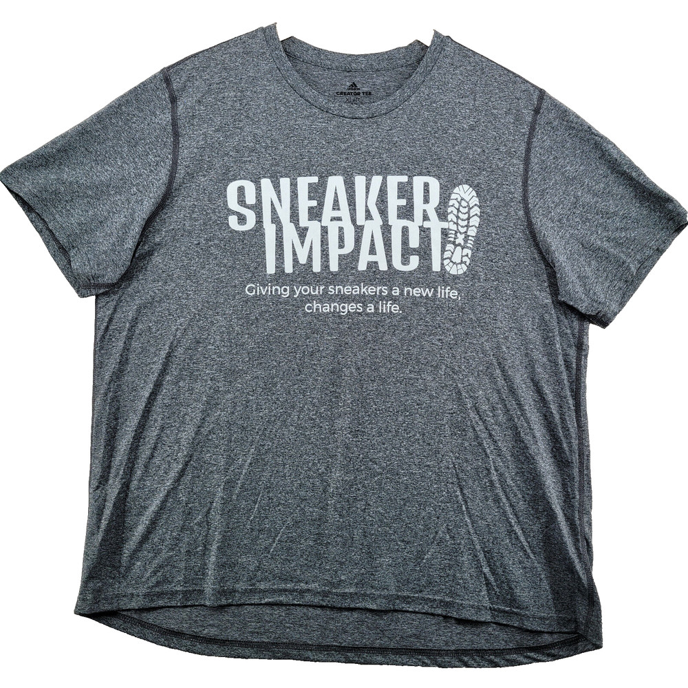 Adidas Creator Tee Men’s Size XL Solid Gray Sneaker Impact Crew-Neck T-Shirt