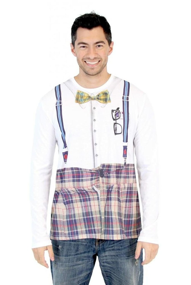 Adult Unisex High Schooler Stereotype Nerd Halloween Comic Con Cosplay Costume