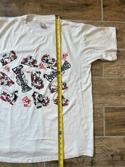 Vintage Fashion Victim Style 90s Skeleton Chicken Sex Positions Shirt XL Rare