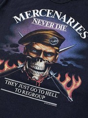 Vintage Rothco 1988 Mercenaries Never Die Military T-Shirt SIZE M