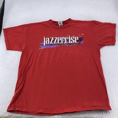 Vintage 90s Jazzercise Get Into Fitness Today Shirt Mens L/XL Gym Exercise Tee