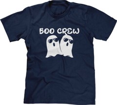 Boo Crew Halloween Trick Or Treat Costume Party Fall Fan Season Ghosts Mens Tee