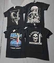 Game Of Thrones Vampire Freaks Bad Habits Psychotic T-Shirt 4pc Lot SZ Medium (Z