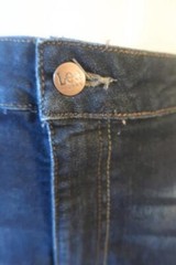 NWT Womens Lee Riders Midrise Bootcut Dark Blue Denim Jeans 24M *