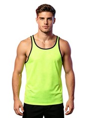 Men Muscle Shirts Sheer Transparent Tops Sleeveless Slim Fit Stringer Tank Top