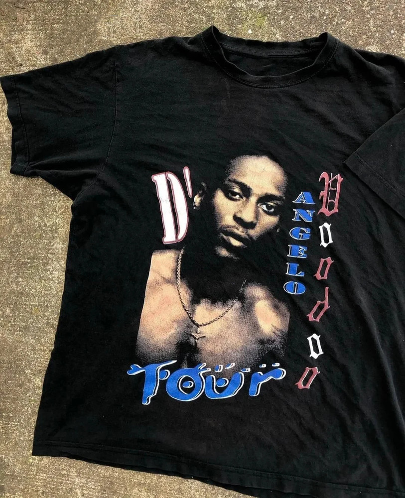 Collection D’Angelo Tour Concert Heavy Cotton Black T Shirt S-5XL AG789