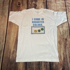 Vintage 90s 1992 “I Come In Assorted Colors” Condom Dirty Joke T-shirt Size XL