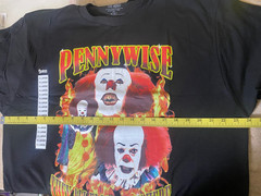 NWT-PENNYWISE- Stephen king’s IT “They all Float Down Here” Black Tee SZ XL