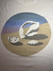 Vintage Beach Sea Shells Graphic Single Stitch T Shirt Sz L Cairns Australia