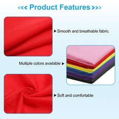 21″x21″ Large Solid Color Bandanas 12 Pack Bulk Blank Head Bandannas Multifun…
