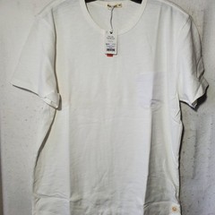 Marine Layer Shirt Slub Pocket Shirt Mens Large Antique Cream White Tee NWT