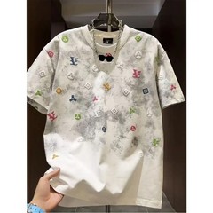 Men’s Trendy Tie-Dye Short Sleeve T-Shirt Summer Casual Slim Fit Crew Neck Top