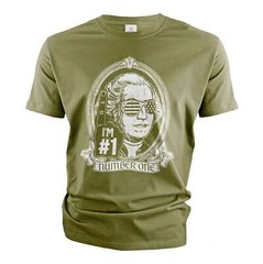 Men’s funny George Washington USA number 1 T-shirt Fourth july funny tee gift