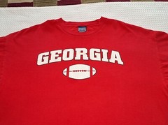 Georgia Bulldogs College Football Red Cotton T-shirt Size 2XL Champs Sports