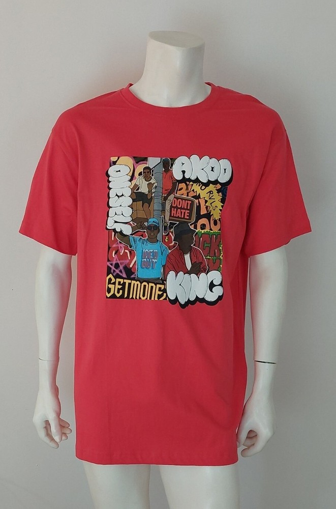 AKOO 100% AUTHENTIC “Block” Cayenne Red Short Sleeve Graphic Tee Men’s Size 3XL
