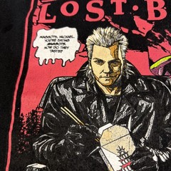 The Lost Boys Comic Book Art Goth Men’s Black T-Shirt Crew Neck Size XL