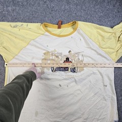 Vintage Platinum Fubu Fat Albert Shirt Mens XXL Yellow 90s Y2k Baggy Skater