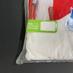 Hanes ComfortSoft 2135 Crewneck Tagless Men’s T-shirt L 3 Pack- White Sz Lg
