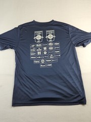 Junior Olympic Shooting Championship Logo Blue T-shirt Mens Large